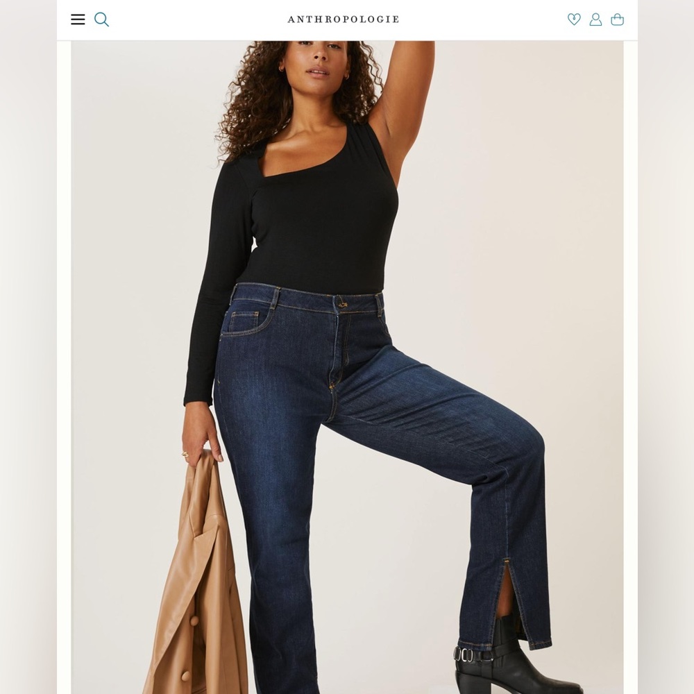 NWOT Anthropologie Pilcro the split straight jeans❤️❤️❤️❤️